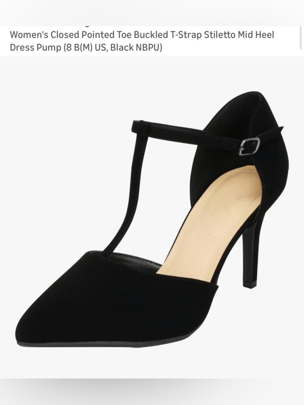 Classified Black T-Strap Heels